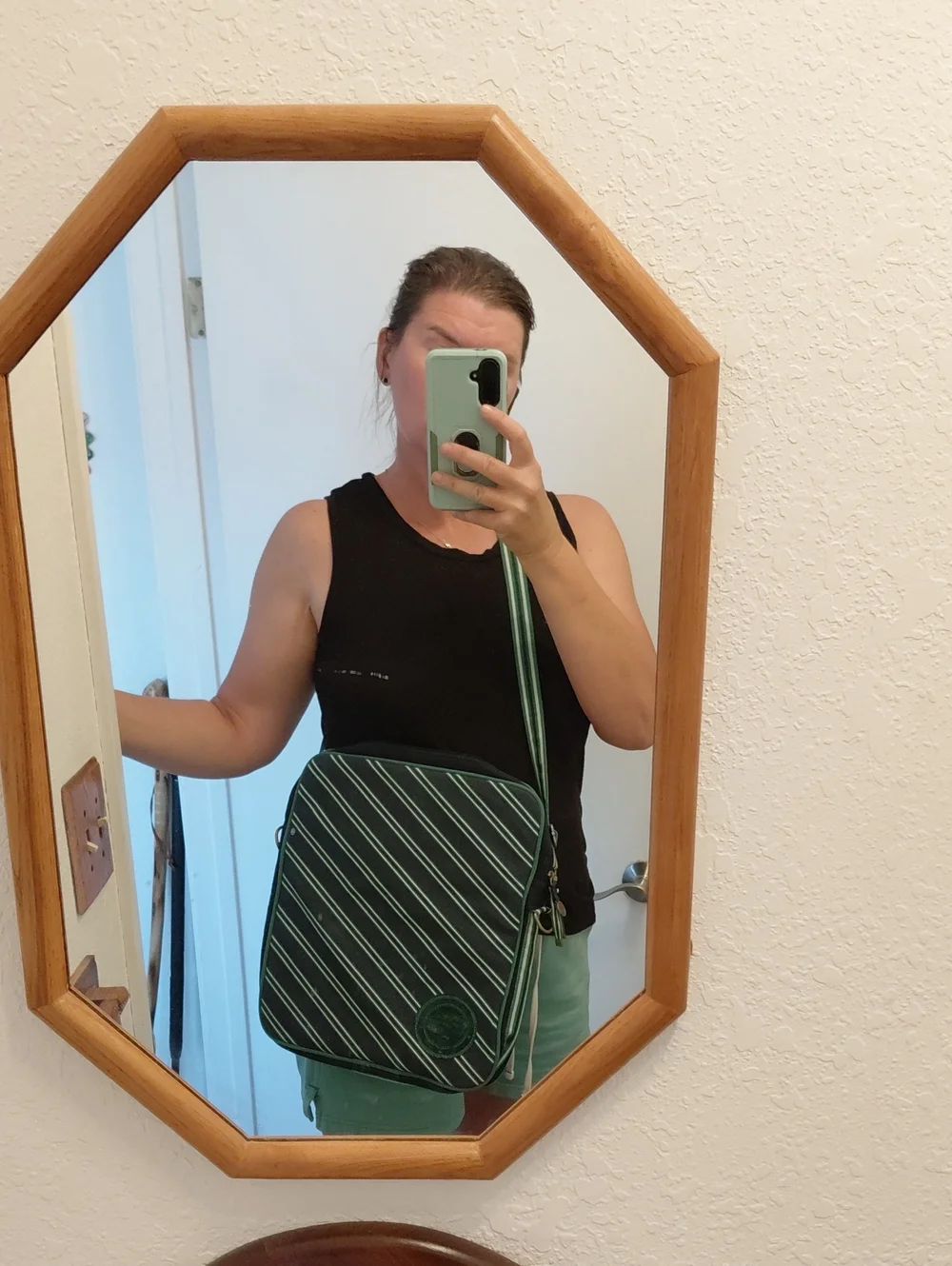 Vtg Y2K American Eagle  Striped Laptop Bag